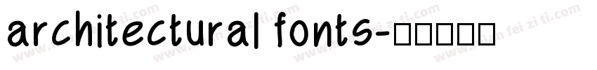 architectural fonts字体转换